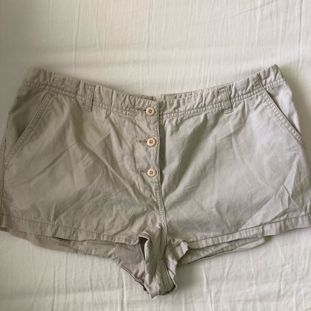 EXPRESS Khaki Cargo Short Shorts size 11/12